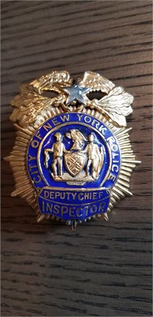 Obsolete New York City Police Deputy Chief Inspector Shield