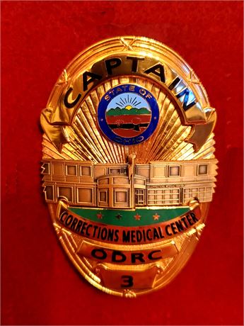 Ohio Department of Rehabilitation & Corrections 8 Badge Rank Set - REDUCED
