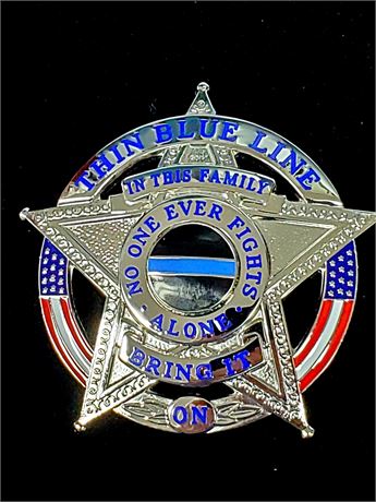 Thin Blue Line - In This Family No One Fights Alone - Silver