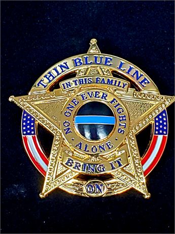Thin Blue Line - In This Family No One Fights Alone - Gold