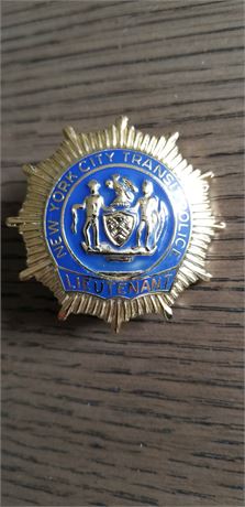 Obsolete NYC Transit Police Lieutenant Shield