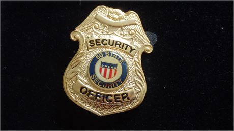 security police breast shield  50 states security officer