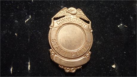 Connecticut state police   badge blank badge blank  made of brass