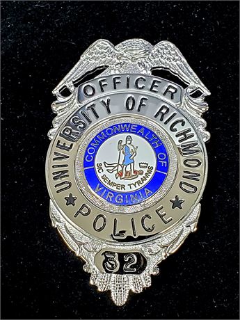 richmond police officer virginia university badges collectors