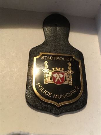 Brusttaschenanhänger, Stadtpolizei / Police Municipale Biel / Bienne pocketbadge