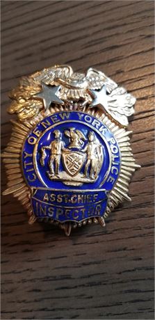 Obsolete New York City Police Assistant Chief Inspector Shield