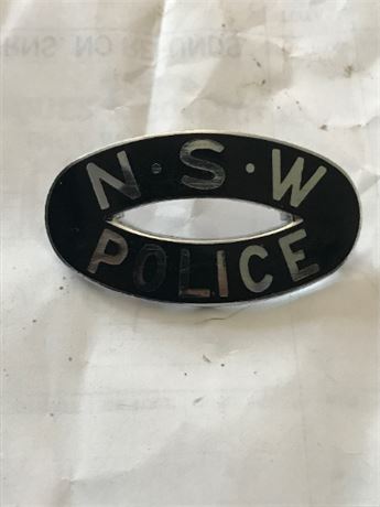 Vintage New South Wales Australia Police Badge REDUCED