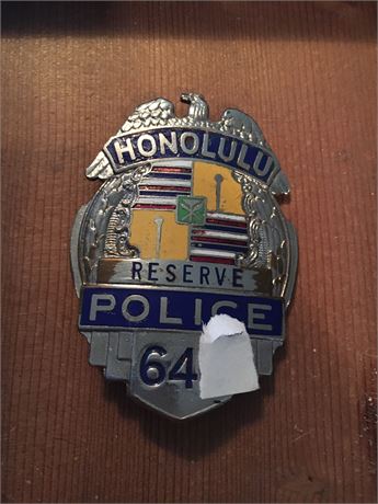 Vintage SUPER RARE Honolulu Hawaii Reserve Police Patrolman REDUCED