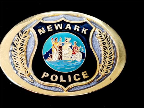 Newark New Jersey Police Belt Buckle # 4831