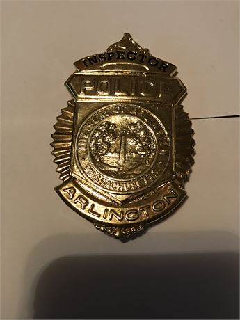 Early Version of Arlington Massachusetts Police Inspector reproduction REDUCED