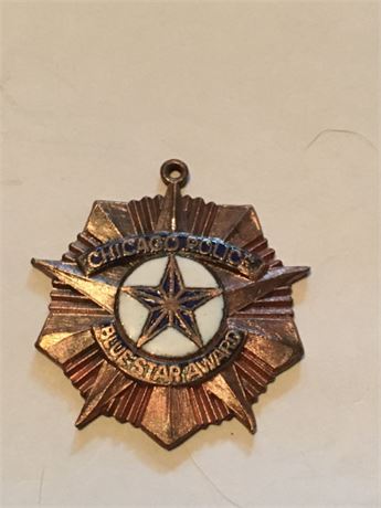 Vintage Chicago Police Blue Star Award Medal