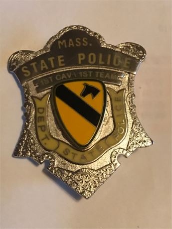 Mass. State Police Novelty US Army First Cavalry Tribute REDUCED