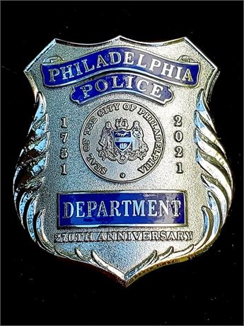 Philadelphia Police Department 270'th Anniversary Breast Shield