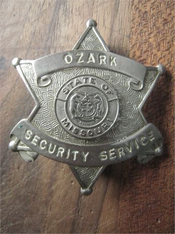 OZARK Security Service BADGE State of Missouri
