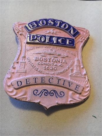 Boston Mass. Police Detective Pink Breast Cancer Awareness Commemorative