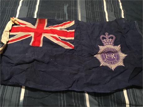 Metropolitan Police London England Chief's Flag from Marine Unit (Boat)