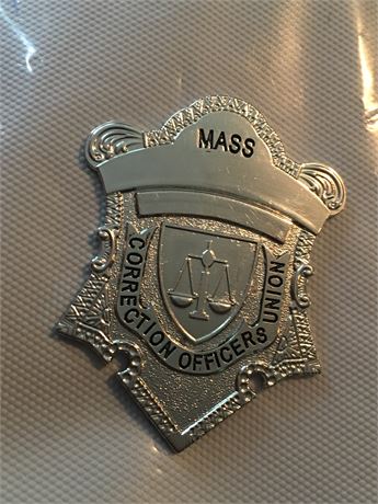Massachusetts Corrections Officer Association Union  Badge