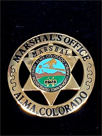 Alma  Colorado Marshals Office Marshal