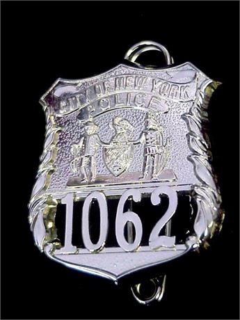 NYPD Officer Leo Schnauser Breast Shield # 1062 (Car 54 Where Are You)