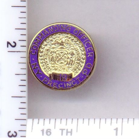 19th Precinct Commanding Officer Pin (New York City Police) from the 1980's
