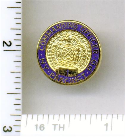 1st Precinct Commanding Officer Pin (New York City Police) from the 1980's
