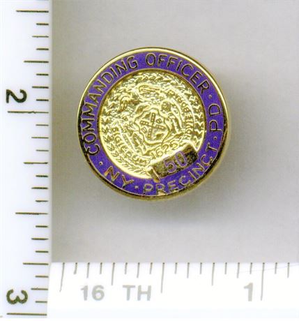 50th Precinct Commanding Officer Pin (New York City Police) from the 1980's