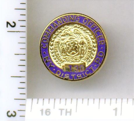 Transit District 30 Commanding Officer Pin (New York City Police - 1996)