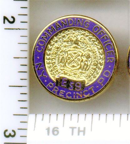Emergency Service 9 Commanding Officer Pin (New York City Police - 1980's)