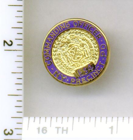 Emergency Service 4 Commanding Officer Pin (New York City Police - 1980's)