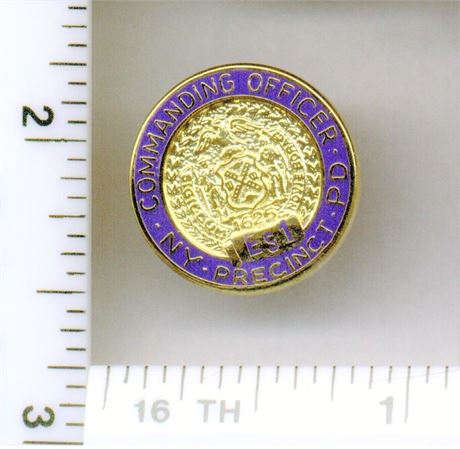 Emergency Service 1 Commanding Officer Pin (New York City Police - 1980's)