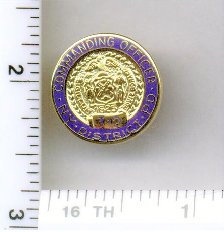 Transit District 12 Commanding Officer Pin (New York City Police - 1996)