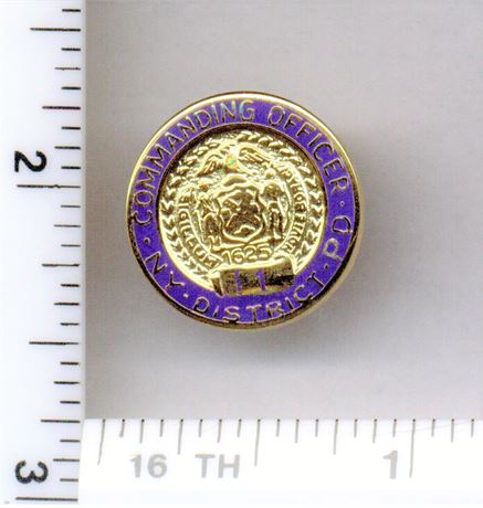 Transit District 1 Commanding Officer Pin (New York City Police - 1996)