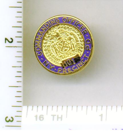 101st Precinct Commanding Officer Pin (New York City Police) from the 1980's