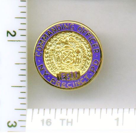 Emergency Service 11 Commanding Officer Pin (New York City Police - 1980's)