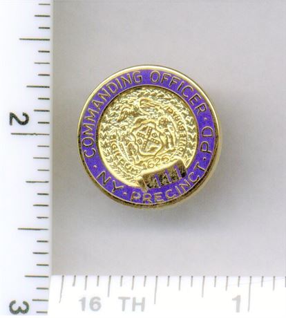 111th Precinct Commanding Officer Pin (New York City Police) from the 1980's