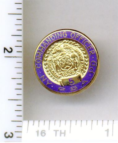 Public Service Area 5 Commanding Officer Pin (New York Housing Police - 1995)