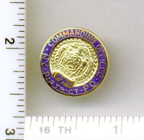 Highway 1 Commanding Officer Pin (New York City Police) from the 1980's