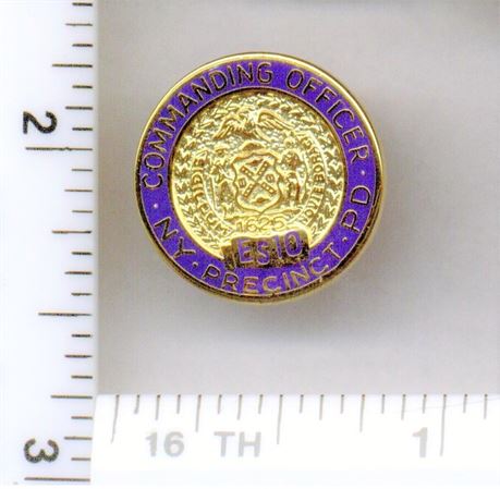Emergency Service 10 Commanding Officer Pin (New York City Police - 1980's)