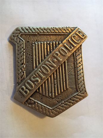 Boston Police MA Radiator badge Circa 1910 Reproduction