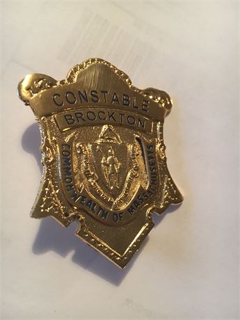 Brockton Massachusetts Constable badge