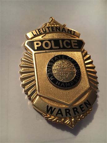 Warren New Hampshire Police Lieutenant