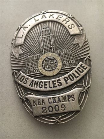 Novelty 2009 NBA Champs LA Lakers Los Angeles Badge