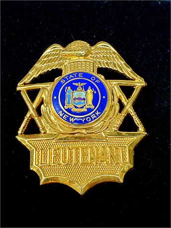 State of New York Police Lieutenant Hat Badge