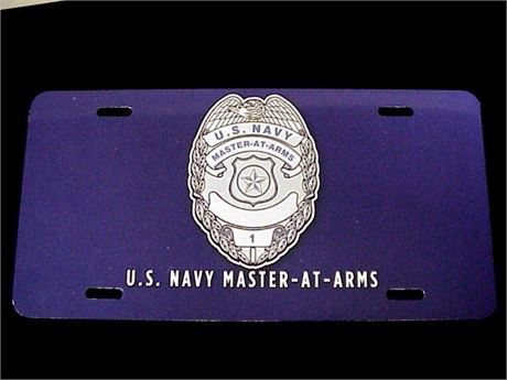 U.S. Navy Master at Arms License Plate Set