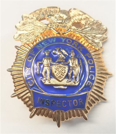 New York City Police Inspector Full Size excellent quality 2nd badge