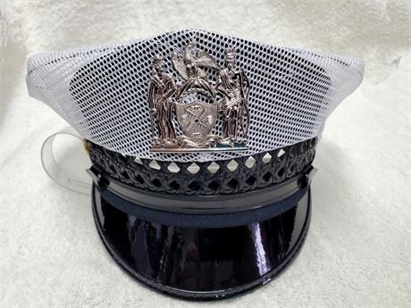 New York NYPD Traffic Officer Summer Visor Hat