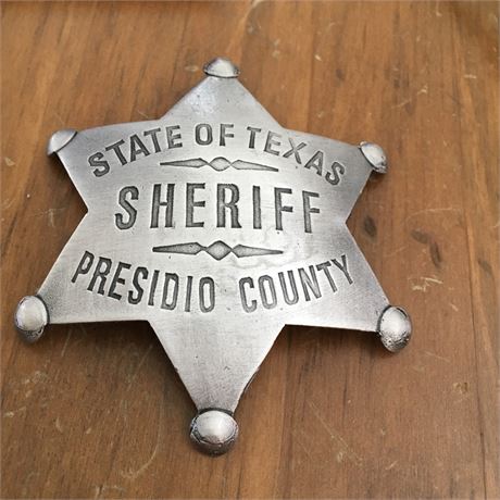 Presidio County Texas Sheriff old style