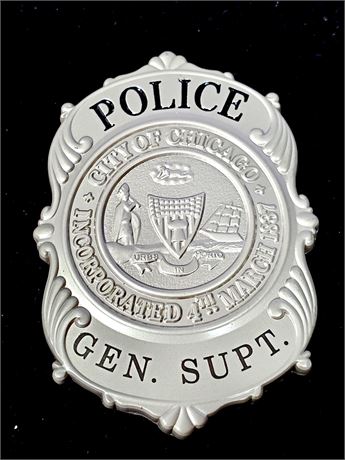 Chicago Illinois Police Superintendent 1889 Coat Shield
