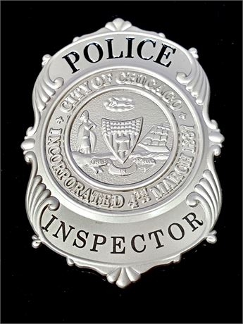 Chicago Illinois Police Inspector 1889 Coat Shield