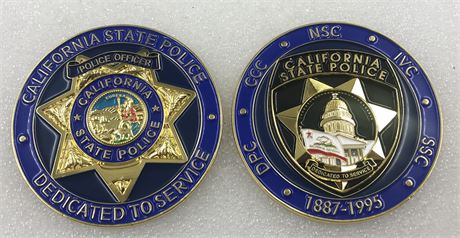 California State Police Challenge Coin